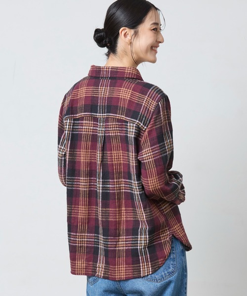 L.L.Bean（エルエルビーン）の「1912 フィールド・フランネル・シャツ 米国フィット・プチ（シャツ/ブラウス・レディース・ブラウン系その他/ベージュ系その他/パープル系その他/ブルー系その他・SMALL/MEDIUM/LARGE）」の20枚目の写真