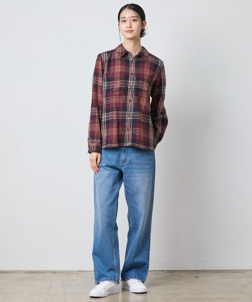 L.L.Bean（エルエルビーン）の「1912 フィールド・フランネル・シャツ 米国フィット・プチ（シャツ/ブラウス・レディース・ブラウン系その他/ベージュ系その他/パープル系その他/ブルー系その他・SMALL/MEDIUM/LARGE）」の22枚目の写真