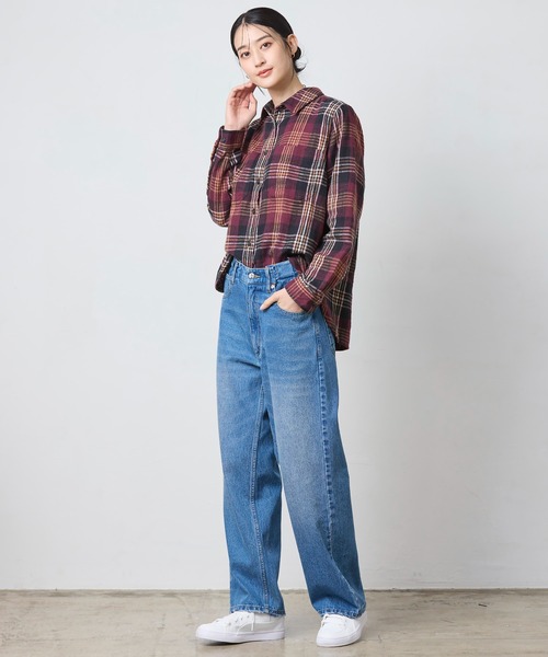 L.L.Bean（エルエルビーン）の「1912 フィールド・フランネル・シャツ 米国フィット・プチ（シャツ/ブラウス・レディース・ブラウン系その他/ベージュ系その他/パープル系その他/ブルー系その他・SMALL/MEDIUM/LARGE）」の17枚目の写真