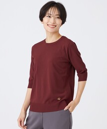 【ウォッシャブル】レーヨンストレッチニットプルオーバー