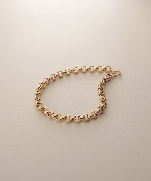 COCOSHNIK（ココシュニック）の「◆K18中空ハーフラウンド ブレスレット（ブレスレット・レディース・イエローゴールド・17）」の2枚目の写真