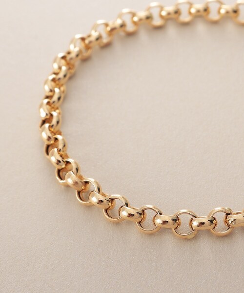 COCOSHNIK（ココシュニック）の「◆K18中空ハーフラウンド ブレスレット（ブレスレット・レディース・イエローゴールド・17）」の3枚目の写真