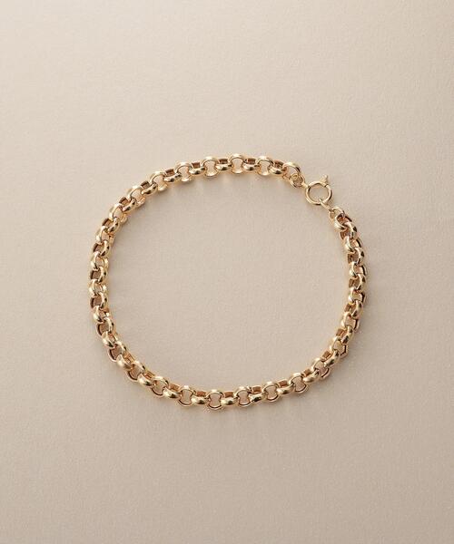 COCOSHNIK（ココシュニック）の「◆K18中空ハーフラウンド ブレスレット（ブレスレット・レディース・イエローゴールド・17）」の5枚目の写真