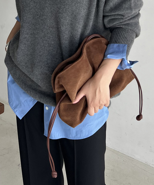 WEB限定追加》【AULENTTI/オウレンティ】キンチャクBAG SWEDE