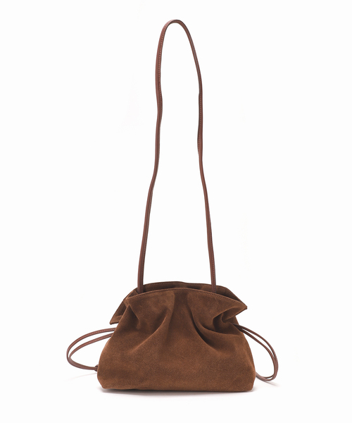 AULENTTI（オウレンティ）の「《ＷEB限定追加》【AULENTTI/オウレンティ】キンチャクBAG SWEDE（ショルダーバッグ・レディース・ブラウン・FREE）」の9枚目の写真