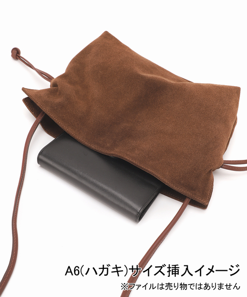 AULENTTI（オウレンティ）の「《ＷEB限定追加》【AULENTTI/オウレンティ】キンチャクBAG SWEDE（ショルダーバッグ・レディース・ブラウン・FREE）」の15枚目の写真