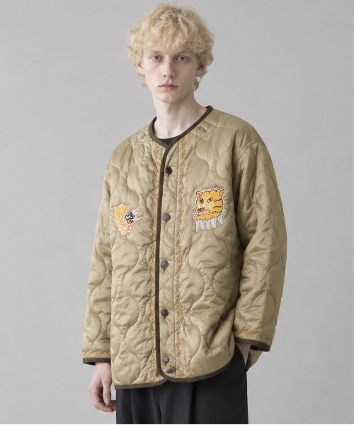 HOUSTON（ヒューストン）の「HOUSTON / EMBROIDERY M-65 LINER M-65 ベトジャンライナー / 51513（ミリタリージャケット・メンズ・ブラック/オリーブ・MEDIUM/SMALL）」の12枚目の写真