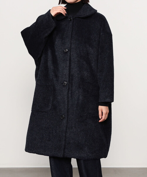 GALLEGO DESPORTES | ラウンドカラー ウールコート SOLID WOMEN