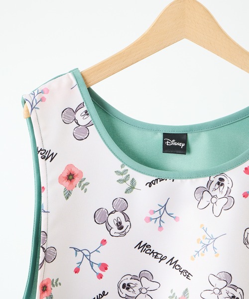 Disney(ディズニー)の「【 Disney / ディズニー 】 ミッキーマウス ミニーマウス エプロン GNI(エプロン・レディース・ネイビー/グリーン・FREE)」の6枚目の写真
