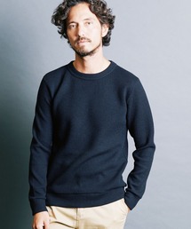 WOOL RIB W FACE KNITSAW L/S:ウールリブ Wファイス ニットソー ロングスリーブ