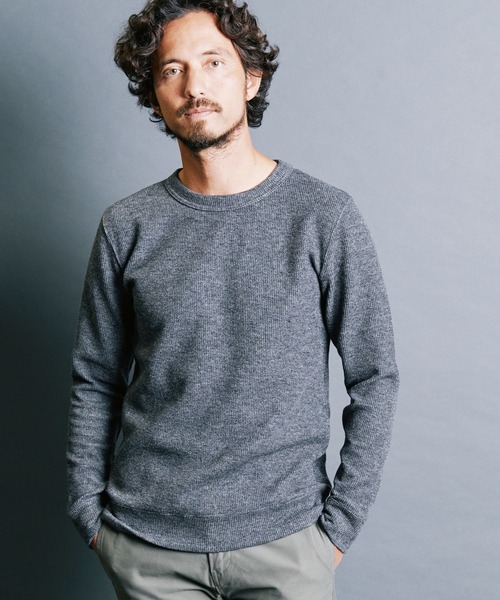 Magine（マージン）の「WOOL RIB W FACE KNITSAW L/S:ウールリブ Wファイス ニットソー ロングスリーブ（ニット/セーター・メンズ・チャコールグレー/ブラック/オフホワイト/ネイビー・44/46/48）」の14枚目の写真