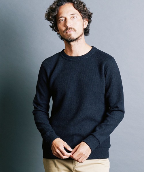 Magine（マージン）の「WOOL RIB W FACE KNITSAW L/S:ウールリブ Wファイス ニットソー ロングスリーブ（ニット/セーター・メンズ・チャコールグレー/ブラック/オフホワイト/ネイビー・44/46/48）」の18枚目の写真