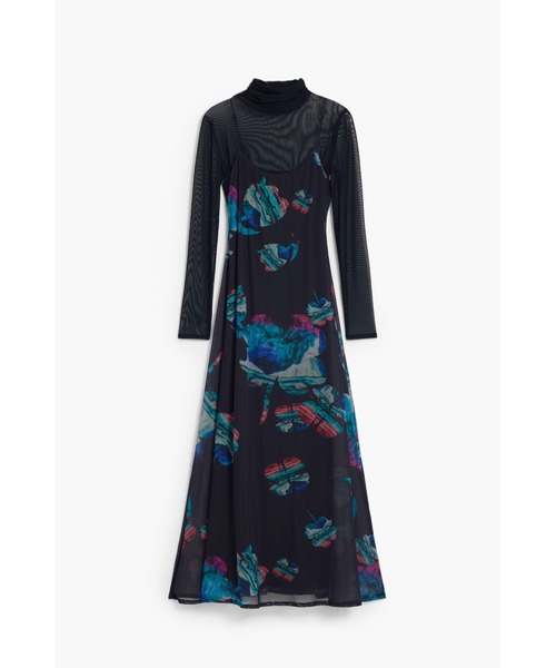 セール】2 in 1 M. CHRISTIAN LACROIX コラボ 水彩フローラル ミディ