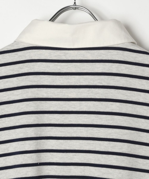 GLOBAL WORK(グローバルワーク)の「ロゴ刺繍ラガーシャツ長袖/AND YUA ANY/591440(Tシャツ/カットソー・キッズ・ブラック/ライトグレー・MEDIUM/LARGE)」の6枚目の写真