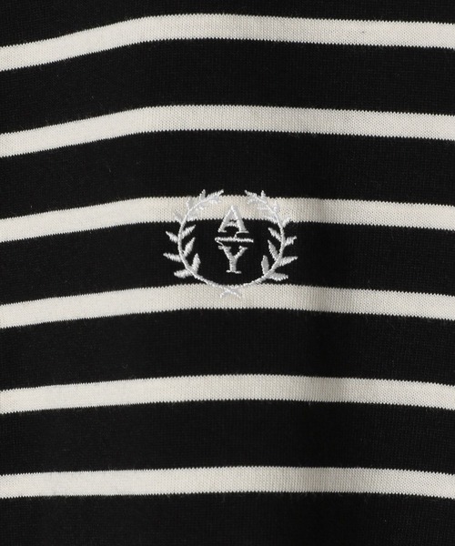 GLOBAL WORK(グローバルワーク)の「ロゴ刺繍ラガーシャツ長袖/AND YUA ANY/591440(Tシャツ/カットソー・キッズ・ブラック/ライトグレー・MEDIUM/LARGE)」の8枚目の写真