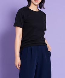 クルーネック無地Tシャツ