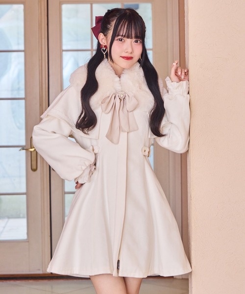 ROJITA マルチWAYケープファーカラーコート ロジータ ROJITA マルチWAYケープファーカラーコート （ピンク