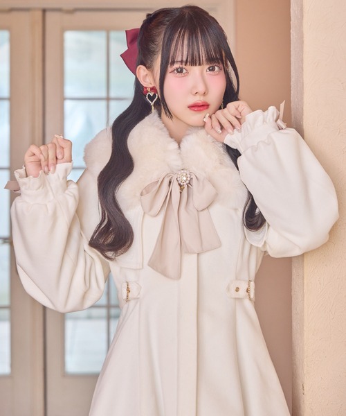 ROJITA マルチWAYケープファーカラーコート セール】マルチWAYケープファーカラーコート（その他アウター