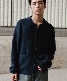 WYM LIDNM | MOHAIR BLEND KNIT SHIRT CARDIGAN(ニット/セーター)