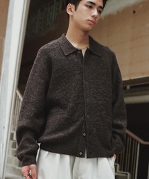 WYM LIDNM | MOHAIR BLEND KNIT SHIRT CARDIGAN(ニット/セーター)