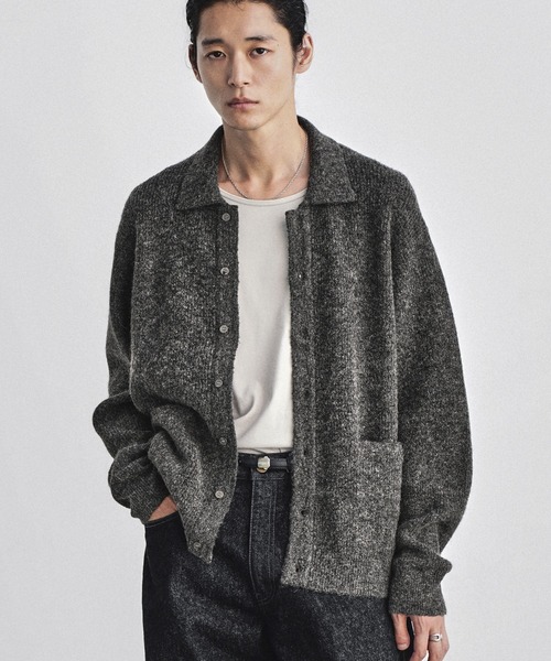 トップス WYM MOHAIR BLEND KNIT SHIRT CARDIGAN M MOHAIR BLEND KNIT SHIRT CARDIGAN（ニット/セーター）｜WYM LIDNM