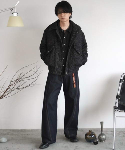 MOHAIR BLEND KNIT SHIRT CARDIGAN（ニット/セーター）｜WYM LIDNM