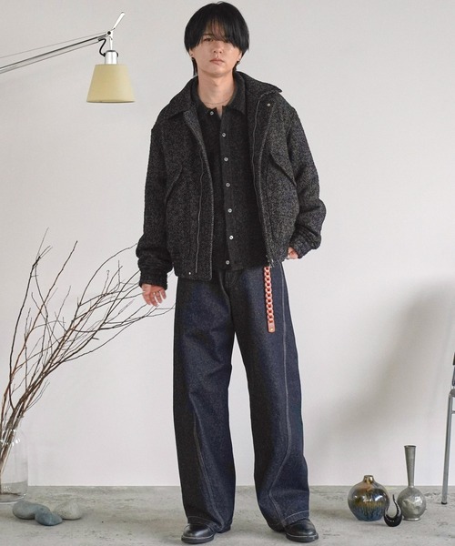 MOHAIR BLEND KNIT SHIRT CARDIGAN（ニット/セーター）｜WYM LIDNM