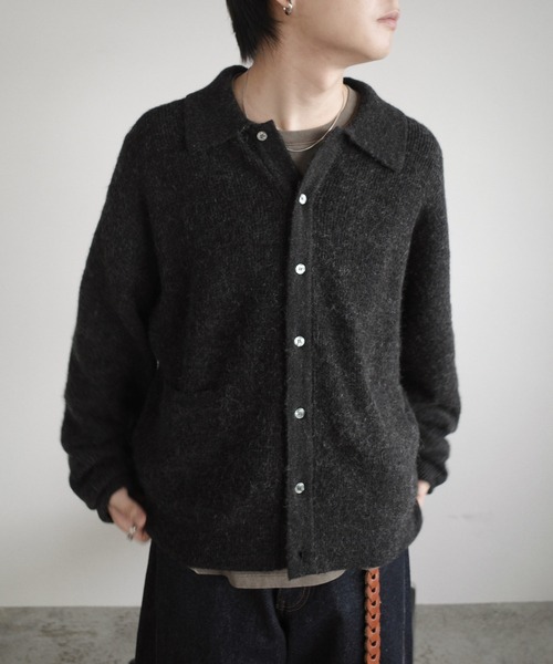 MOHAIR BLEND KNIT SHIRT CARDIGAN（ニット/セーター）｜WYM LIDNM