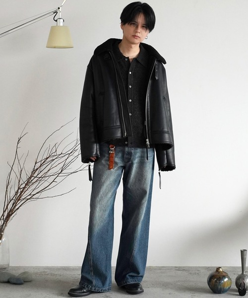 MOHAIR BLEND KNIT SHIRT CARDIGAN（ニット/セーター）｜WYM LIDNM