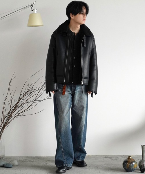 MOHAIR BLEND KNIT SHIRT CARDIGAN（ニット/セーター）｜WYM LIDNM