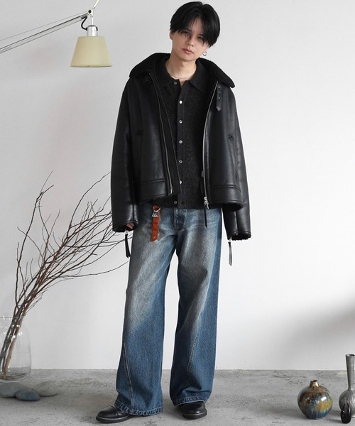 MOHAIR BLEND KNIT SHIRT CARDIGAN（ニット/セーター）｜WYM LIDNM