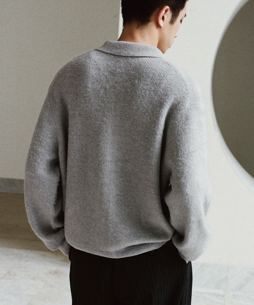WYM LIDNM（ウィム バイ リドム）の「MOHAIR BLEND KNIT SHIRT