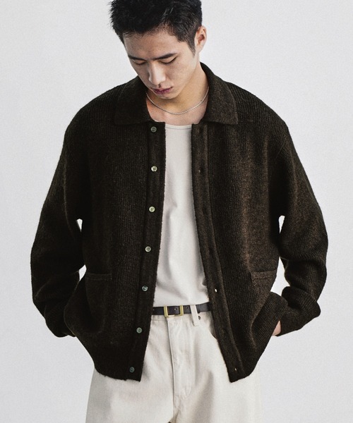 MOHAIR BLEND KNIT SHIRT CARDIGAN（ニット/セーター）｜WYM LIDNM
