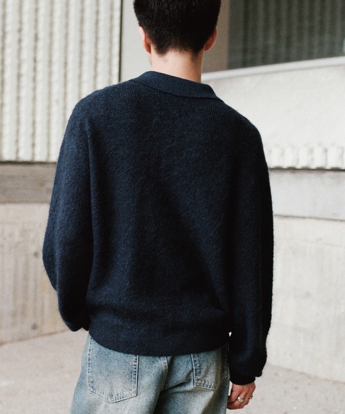 WYM LIDNM（ウィム バイ リドム）の「MOHAIR BLEND KNIT SHIRT