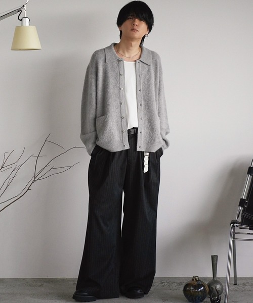 WYM LIDNM（ウィム バイ リドム）の「MOHAIR BLEND KNIT SHIRT