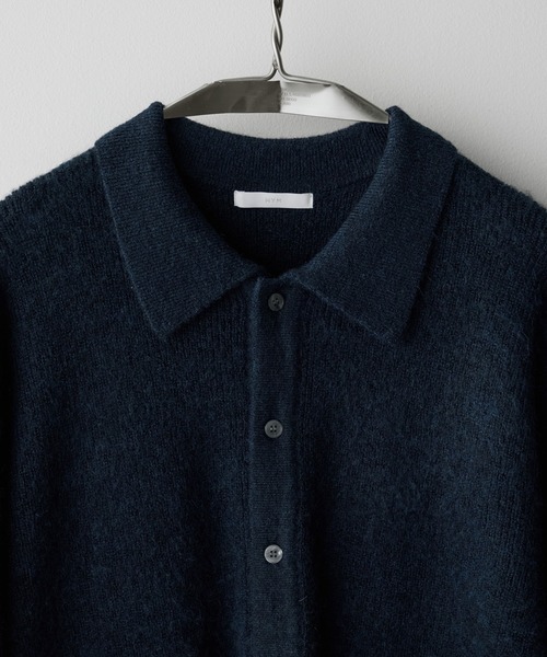 MOHAIR BLEND KNIT SHIRT CARDIGAN（ニット/セーター）｜WYM LIDNM