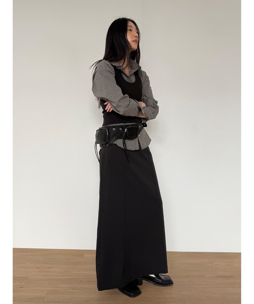 Didot.showroom（ディドット ショールーム）の「ホルターUネックトップ（Tシャツ/カットソー・レディース・グレー/アイボリー/ブラック・FREE）」の8枚目の写真