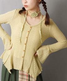 PUTUMAYO 猫耳 カーディガン フリル レース 森ガール ゴシック PUTUMAYO 猫耳 カーディガン フリル レース 森ガール ゴシック