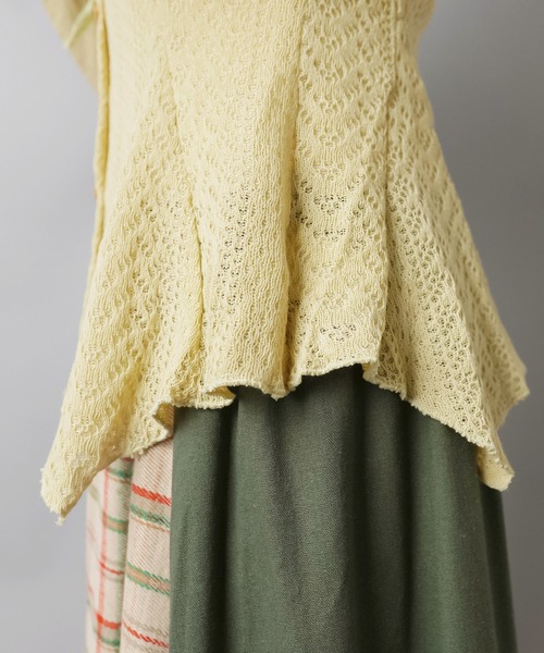 SPINNS（スピンズ）の「【セットアイテム】レースカーディガン/フレアスリーブ/ローズタイ付き/NEO森ガール（カーディガン/ボレロ・レディース・アイボリー/ベージュ/ブラウン・ONESIZE）」の17枚目の写真