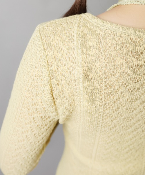 SPINNS（スピンズ）の「【セットアイテム】レースカーディガン/フレアスリーブ/ローズタイ付き/NEO森ガール（カーディガン/ボレロ・レディース・アイボリー/ベージュ/ブラウン・ONESIZE）」の15枚目の写真