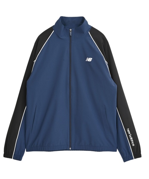 NEW BALANCE（ニューバランス）の「ニューバランス New Balance ウーブントラックジャケット _裏トリコット起毛（ジャージ・メンズ・ネイビー/ブラウン/ブラック・S/M/L/LL/3L）」の3枚目の写真