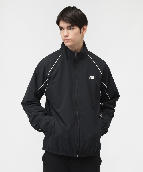 NEW BALANCE（ニューバランス）の「ニューバランス New Balance ウーブントラックジャケット _裏トリコット起毛（ジャージ・メンズ・ネイビー/ブラウン/ブラック・S/M/L/LL/3L）」の2枚目の写真