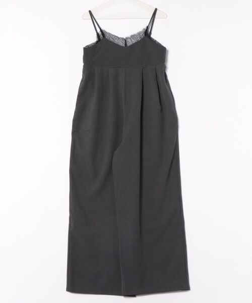 STYLEBLOCK(スタイルブロック)の「レースキャミオールインワン(サロペット/オーバーオール・レディース・ベージュ/ブラック/チャコールグレー・M)」の5枚目の写真