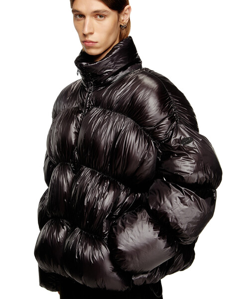 DIESEL（ディーゼル）の「メンズ ジップアップダウンジャケット W-CHOCO（ダウンジャケット/コート・メンズ・グレー系その他/ブラック・44/46/48/50/52/54）」の4枚目の写真