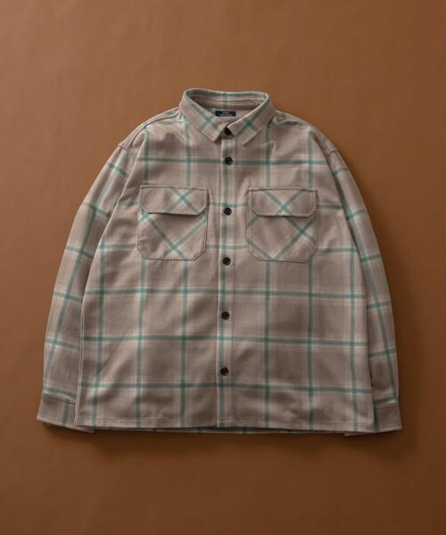 ITEMS URBANRESEARCH(アイテムズ アーバンリサーチ)の「オンブレチェック CPOジャケット(その他アウター・メンズ・ベージュ/チャコールグレー/ネイビー・MEDIUM/LARGE)」の1枚目の写真