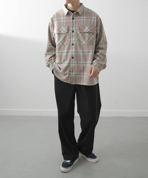 ITEMS URBANRESEARCH(アイテムズ アーバンリサーチ)の「オンブレチェック CPOジャケット(その他アウター・メンズ・ベージュ/チャコールグレー/ネイビー・MEDIUM/LARGE)」の9枚目の写真