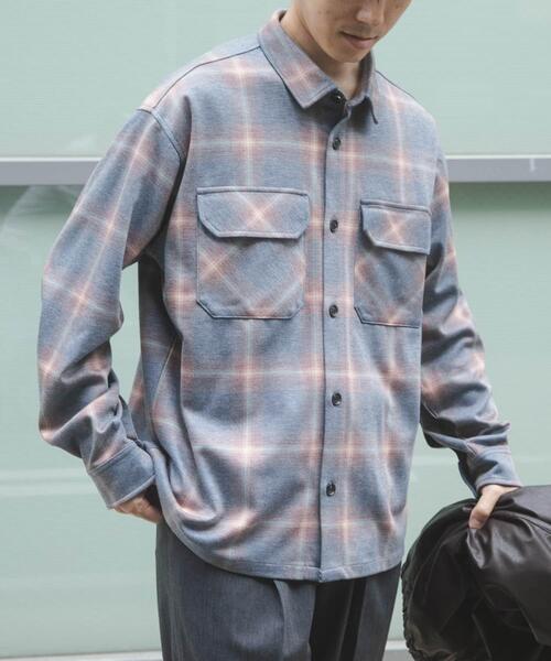 ITEMS URBANRESEARCH(アイテムズ アーバンリサーチ)の「オンブレチェック CPOジャケット(その他アウター・メンズ・ベージュ/チャコールグレー/ネイビー・MEDIUM/LARGE)」の13枚目の写真