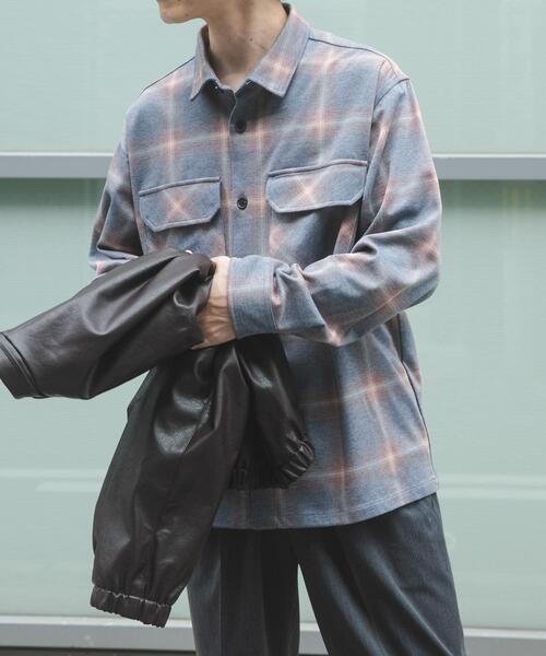 ITEMS URBANRESEARCH(アイテムズ アーバンリサーチ)の「オンブレチェック CPOジャケット(その他アウター・メンズ・ベージュ/チャコールグレー/ネイビー・MEDIUM/LARGE)」の14枚目の写真