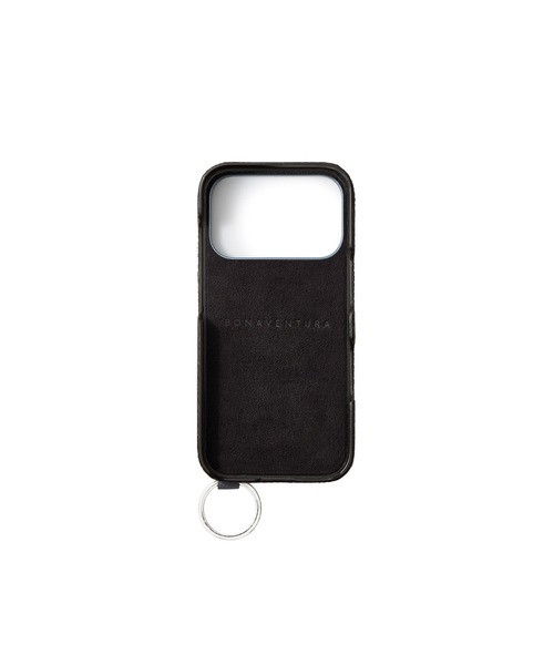 iPhone 17 Pro)ハンドル付き バックカバーケース シュリンクレザー