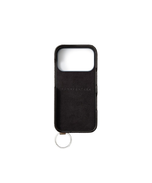 iPhone 17 Pro)ハンドル付き バックカバーケース シュリンクレザー